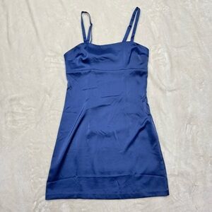 Urban Outfitters - Navy Silk Mini Dress